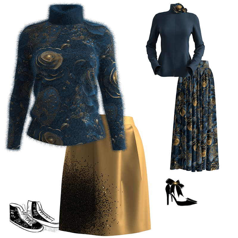 BREAK NORMS WITH INTERCHANGEABLE OUTFITS, The French Thinking - Virtual Atelier - DELPHINE GENIN
